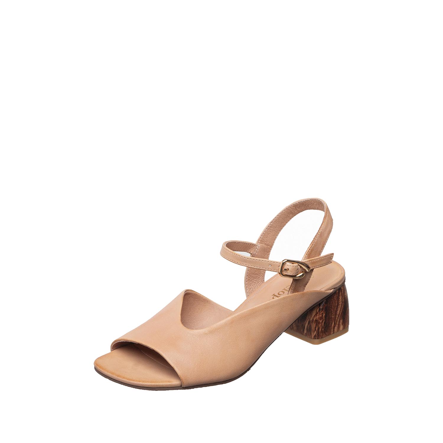 womens peep toe ankle strap sandals block heel comfort by Antelope Shoes