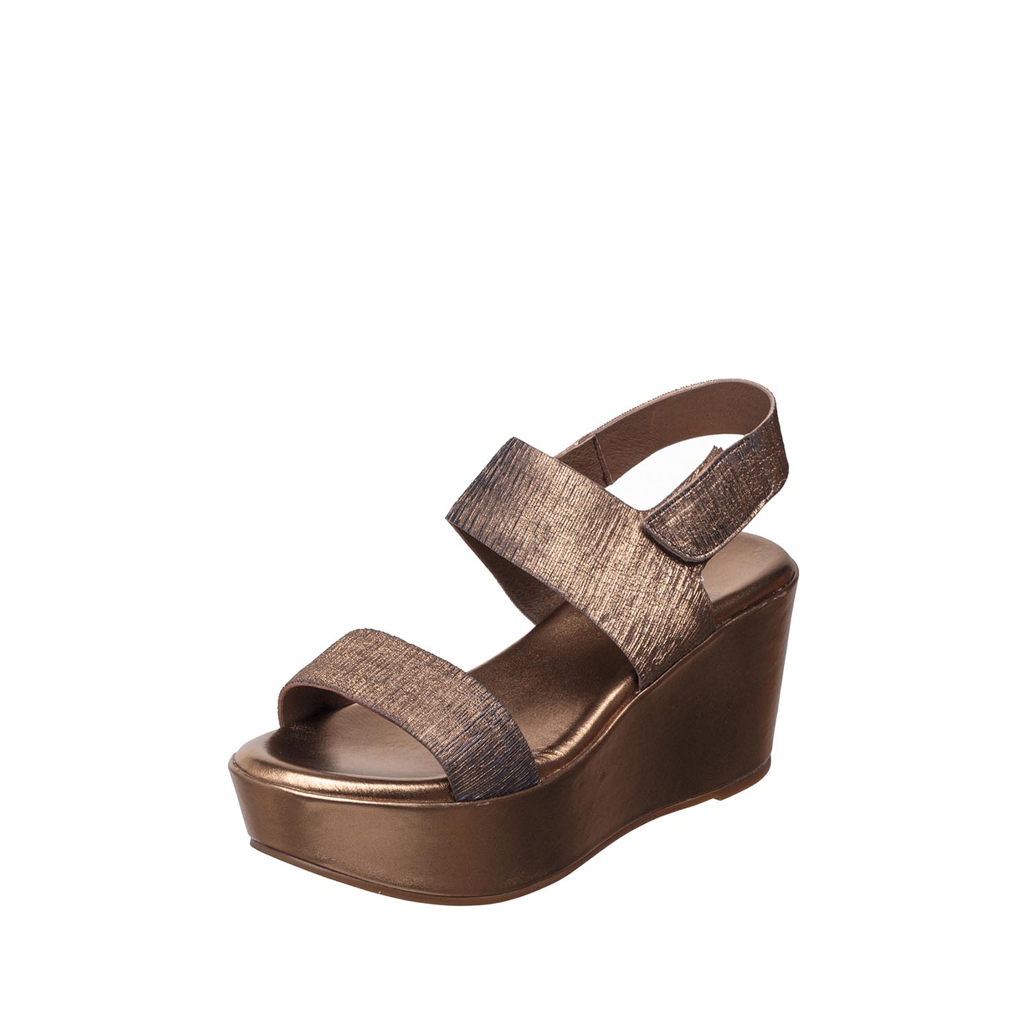 womens metallic platform wedge sandals strappy comfort style by Antelope