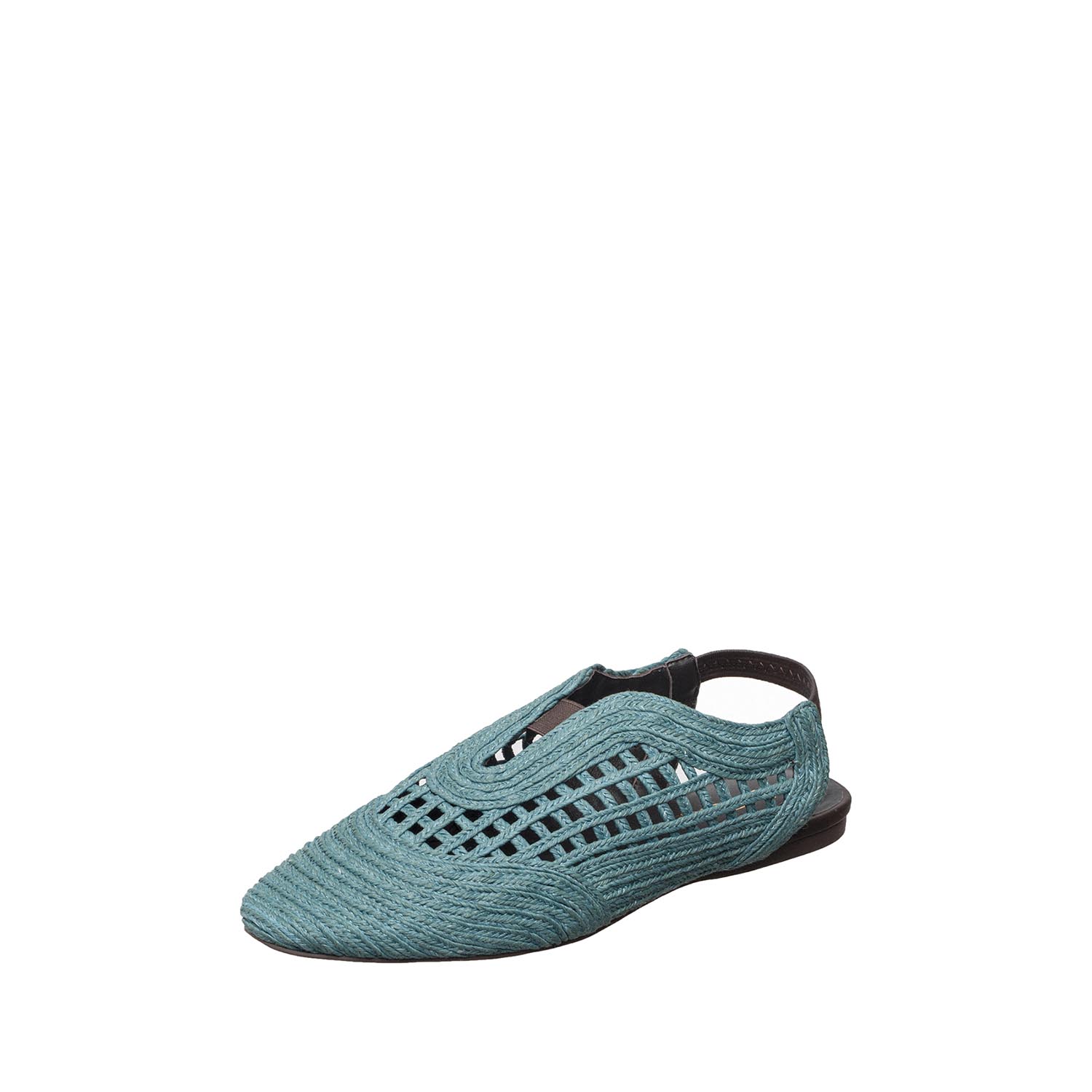 womens woven leather slingback flats breathable summer comfort by Antelope Shoes