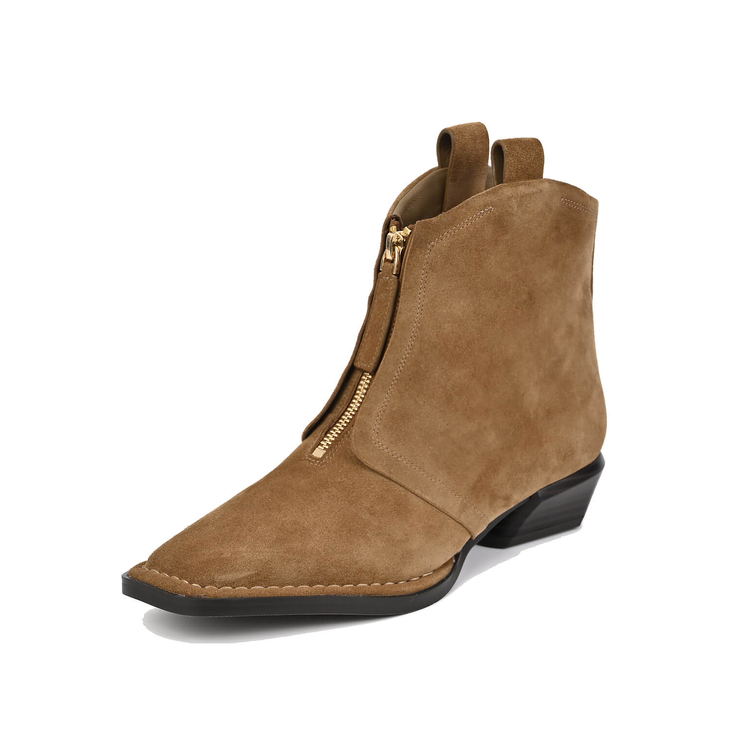 suede booties low heel by Antelope