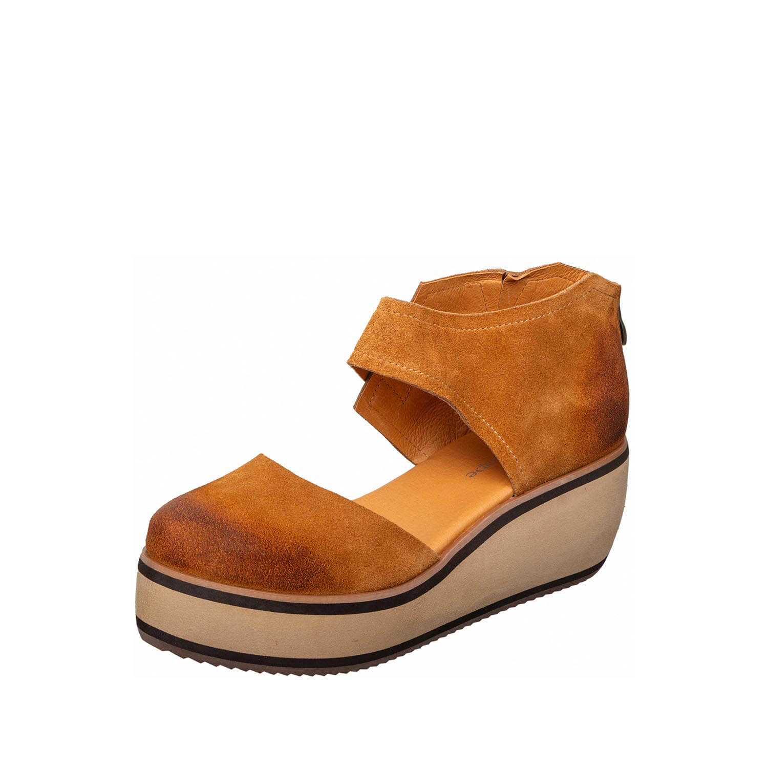 platform ankle strap sandals closed toe wedge by antelope