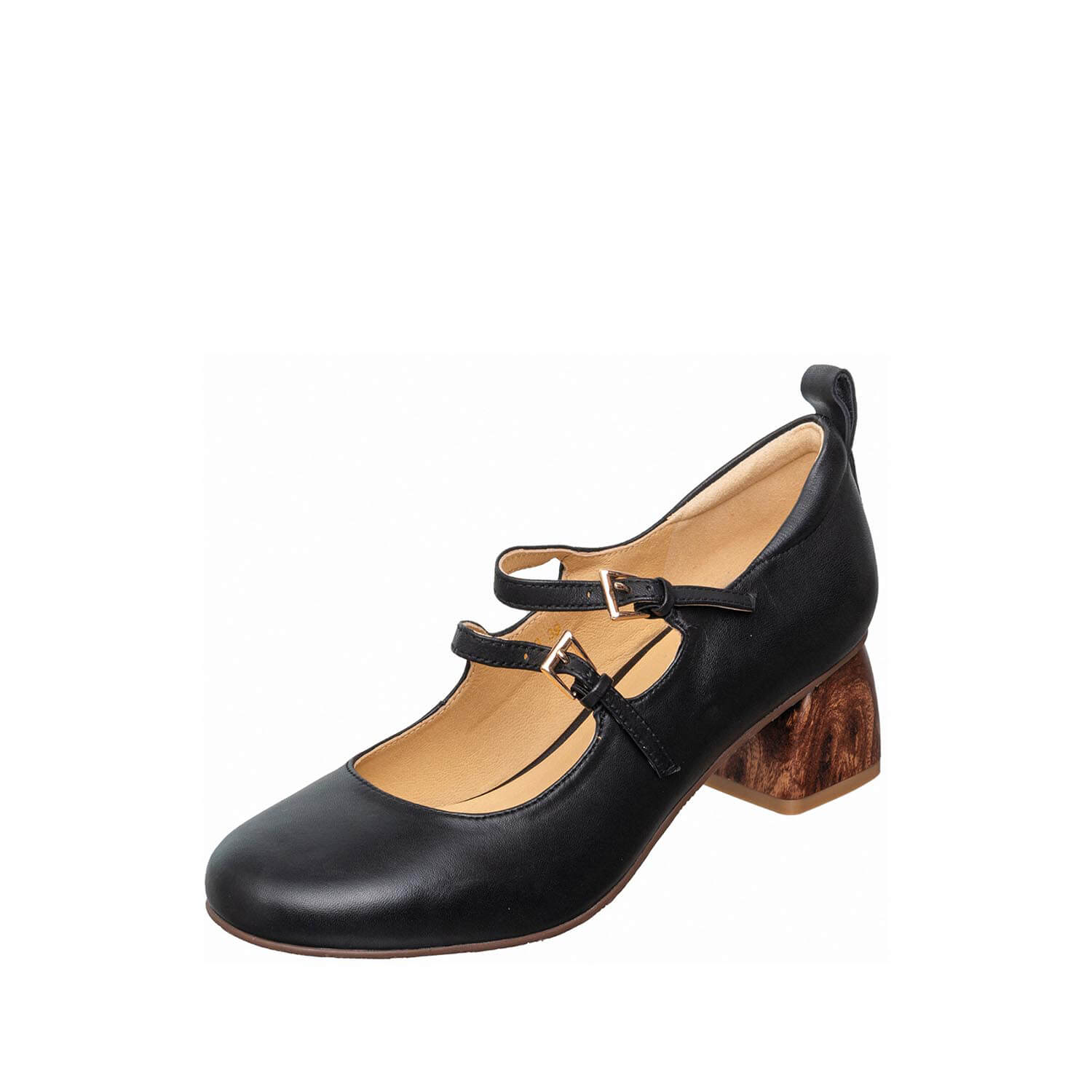 double strap mary jane block heel pumps by antelope