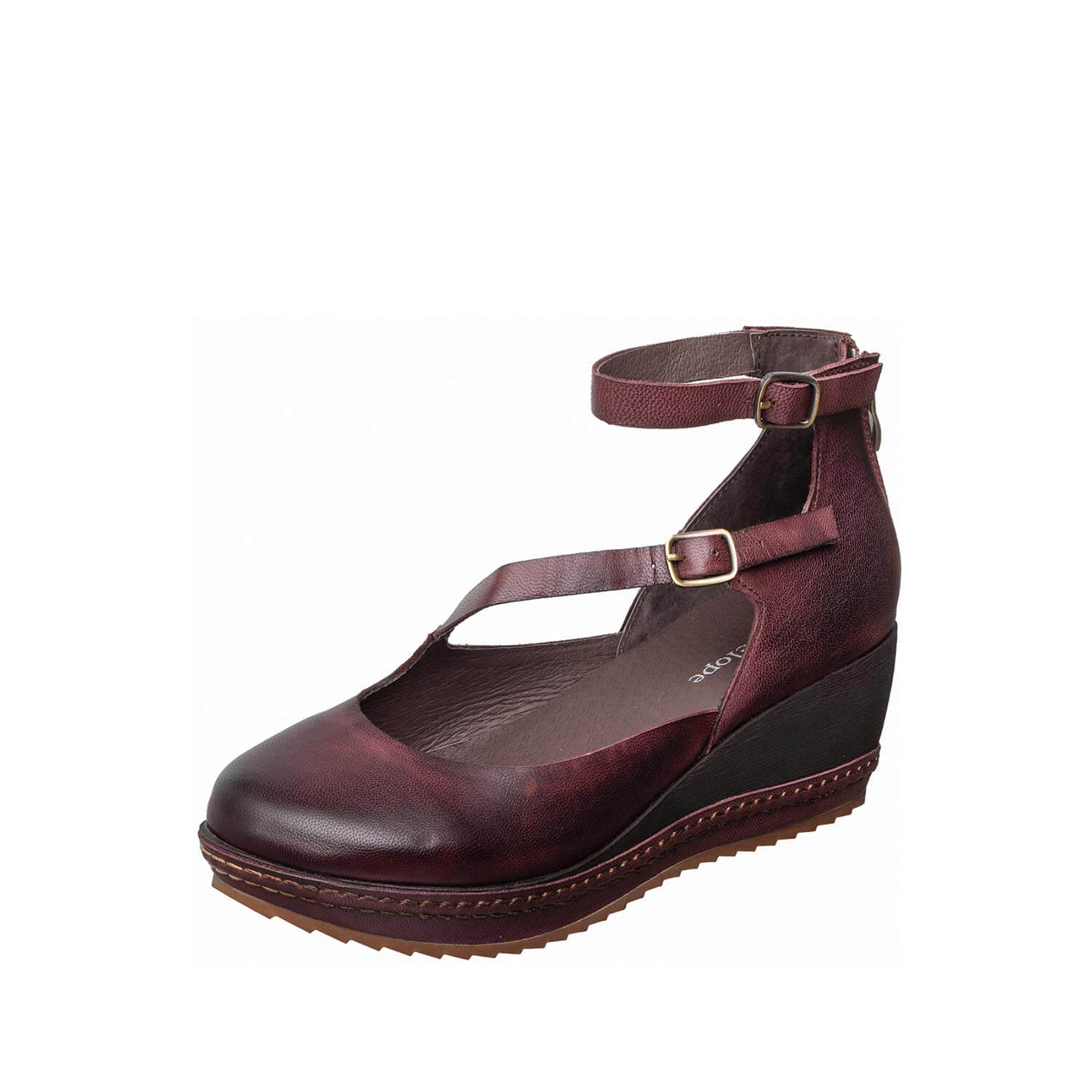 wedge pumps ankle strap platform shoes by antelope