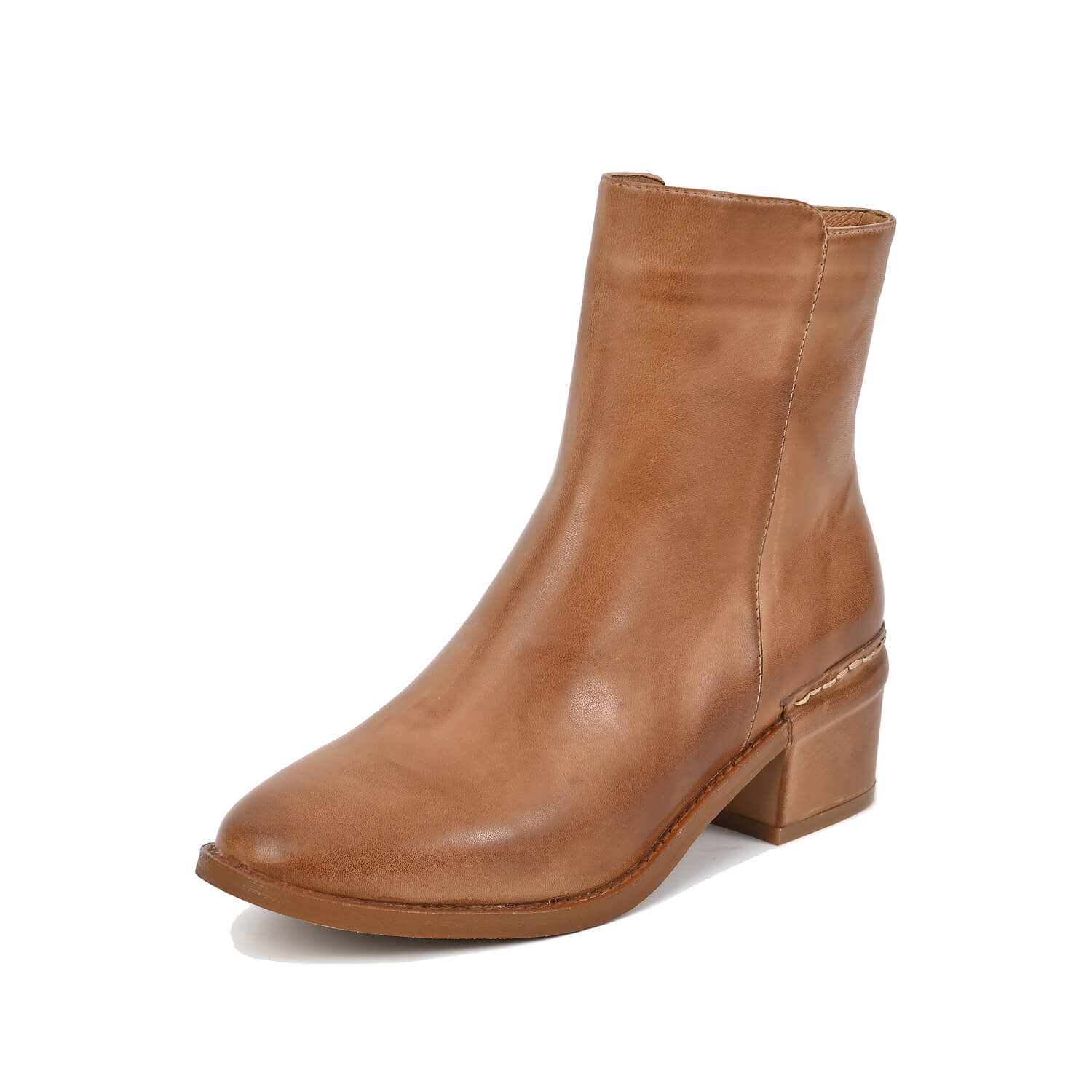 taupe ankle booties by Antelope