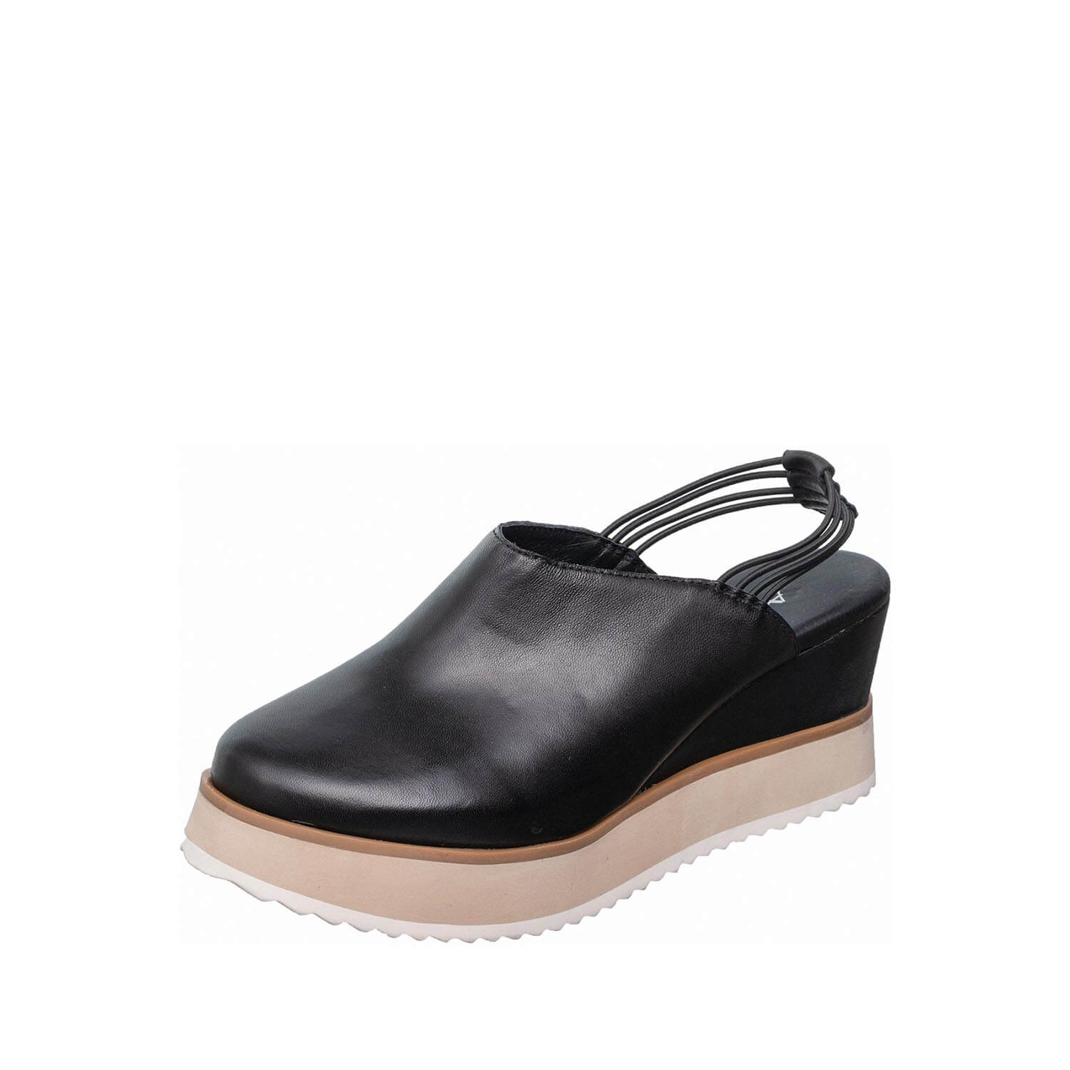 platform wedge mules ankle tie strap by antelope