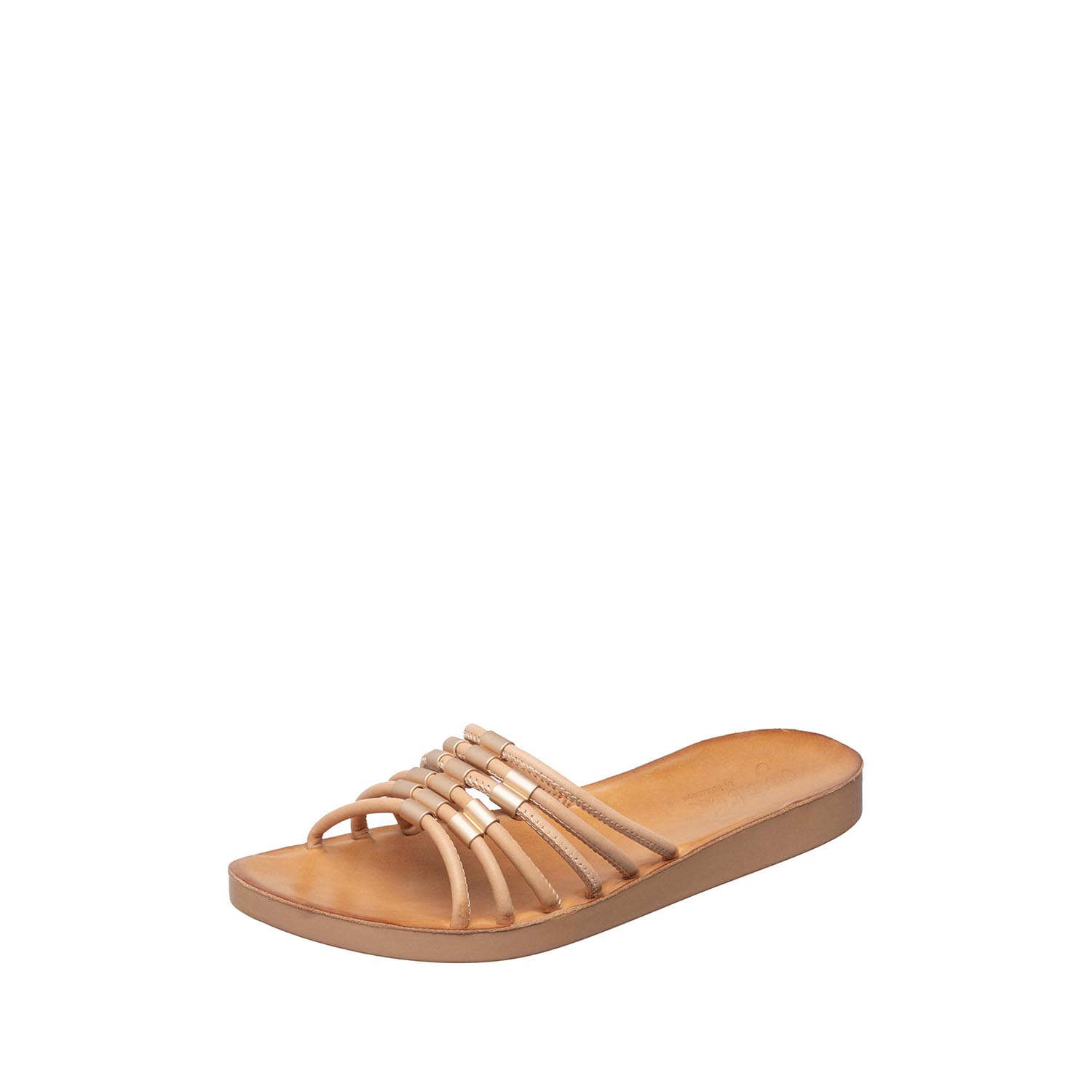 womens strappy slide sandals leather comfort casual by Antelope