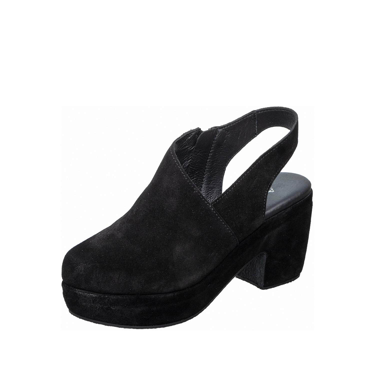 suede slingback platform clogs block heel by antelope